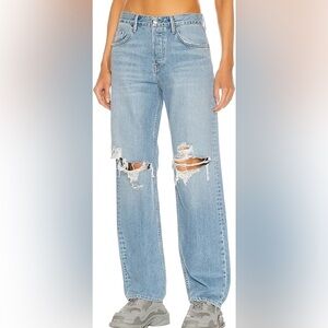GRLFRND Light Blue Ripped Boyfriend Jeans